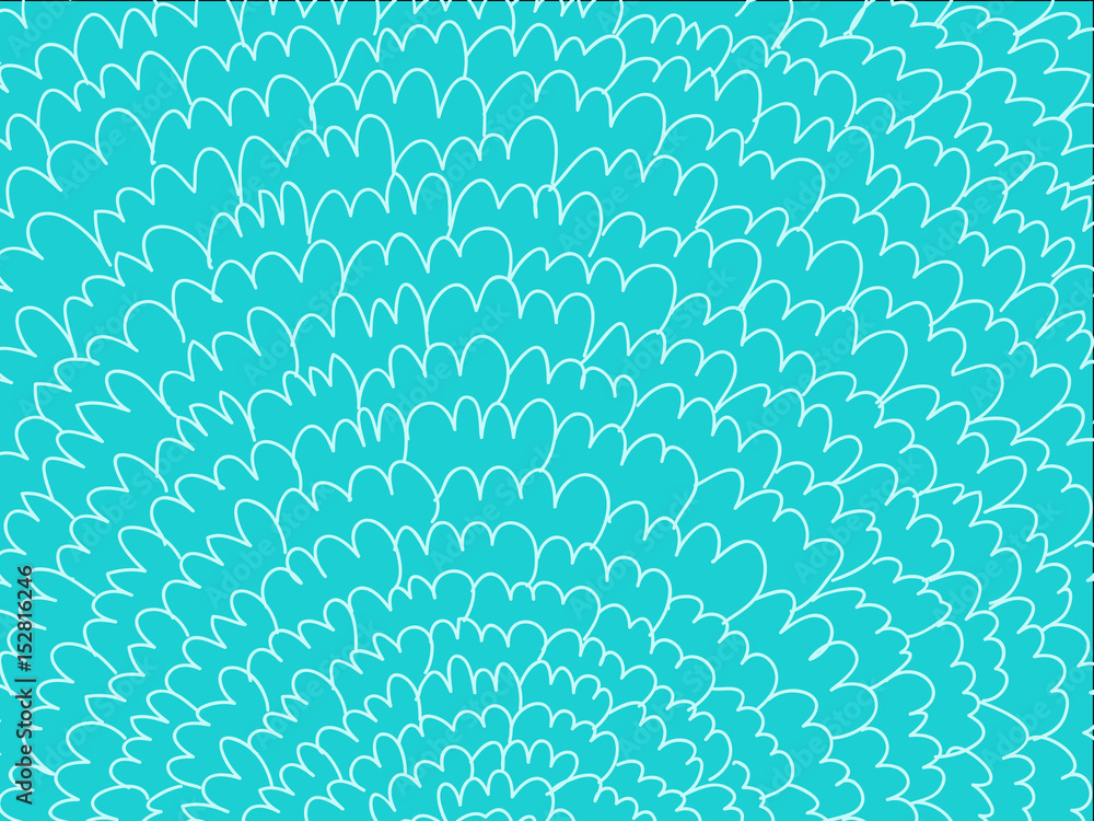 Obraz premium Blue and white doodle background