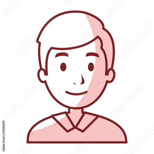 young man avatar character vector illustration design