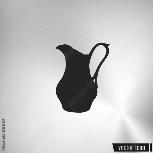 Milk jug vector illustration