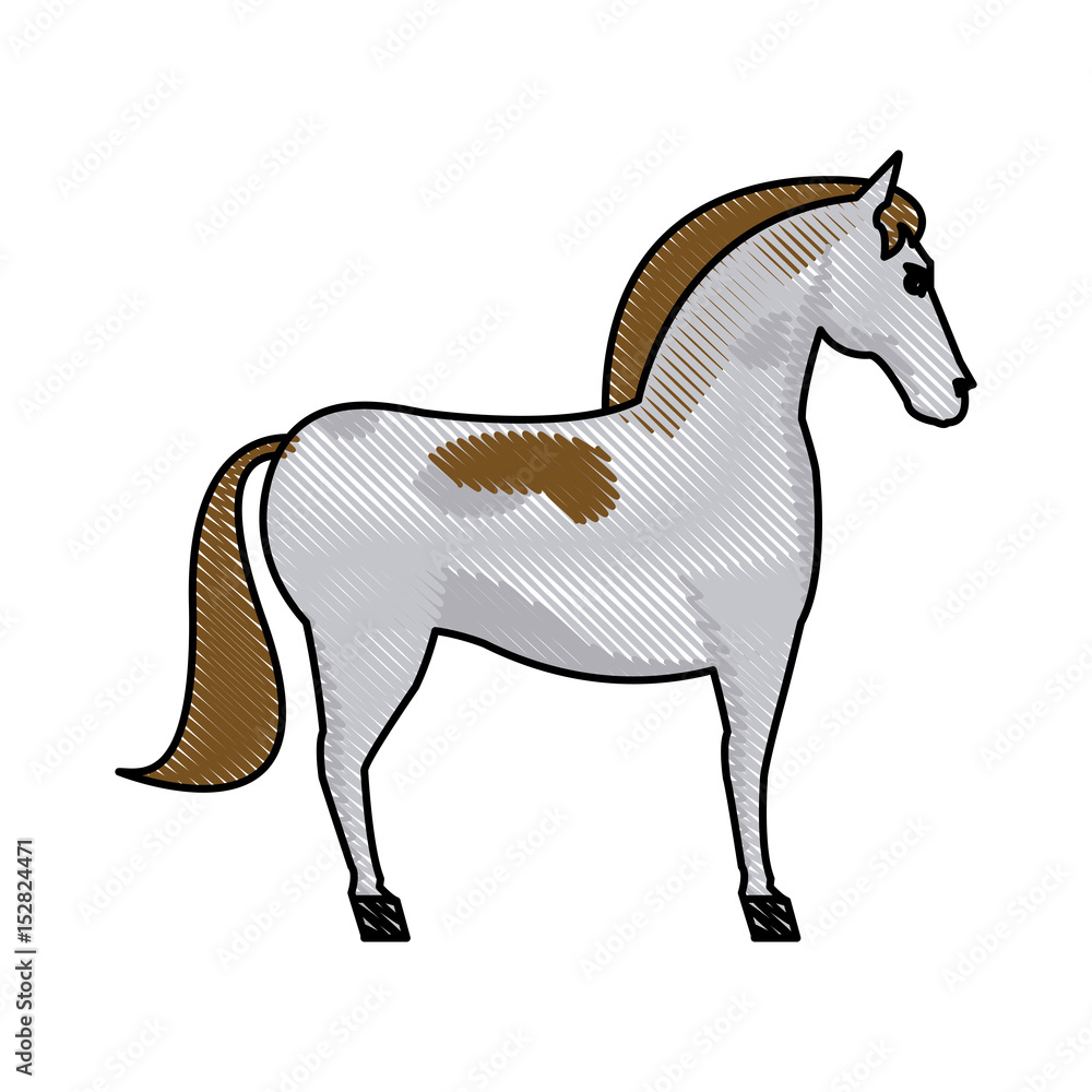 drawing trojan virus infection system vector illustration Stock Vector ...