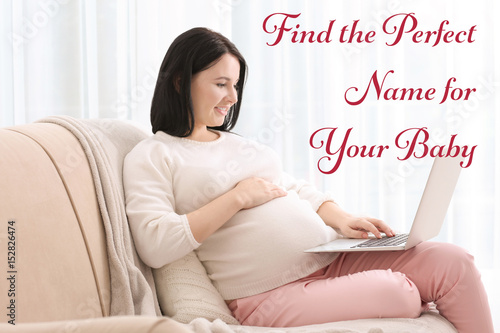 Beautiful young pregnant wo...