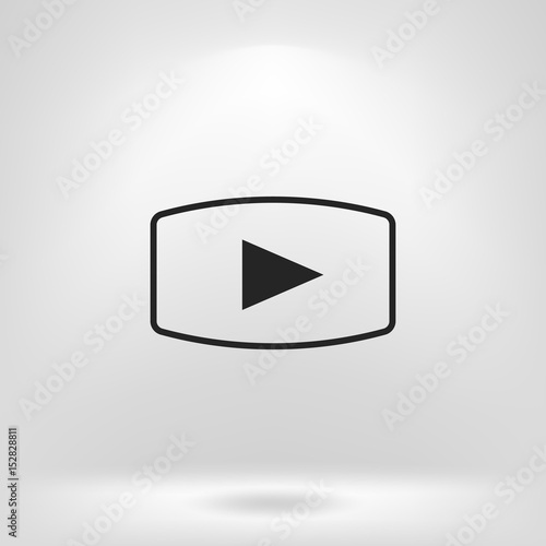 Media player icon vector illustration