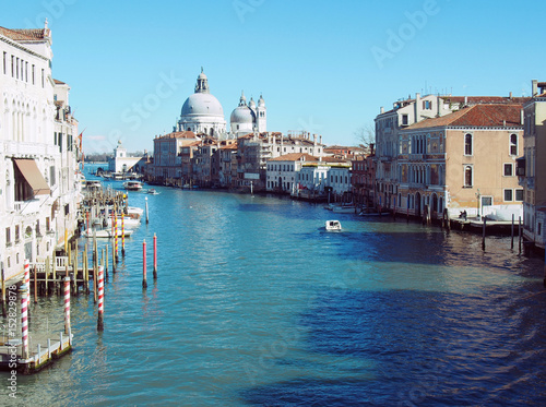 View of the grand canal in Venice