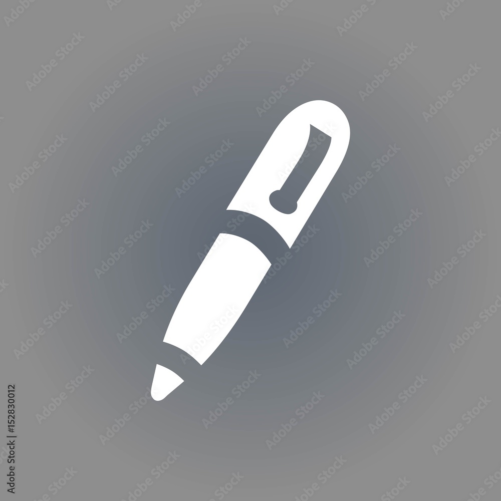 pen icon stock vector illustration flat design pen icon stock vector illustration flat design