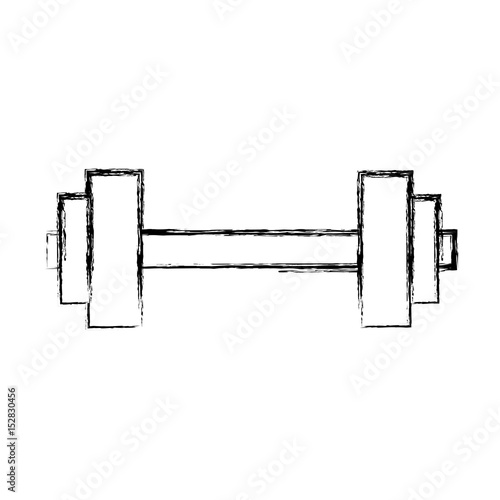 Gym dumbbell weight vector illustration graphic design