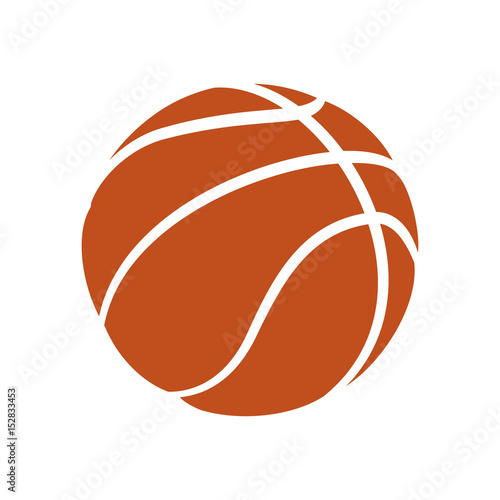 Basketball ball equipment icon vector illustration graphic design © djvstock