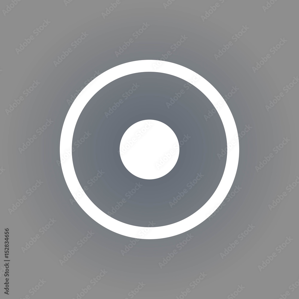 Rec Icon stock vector illustration flat design Rec Icon stock vector illustration flat design