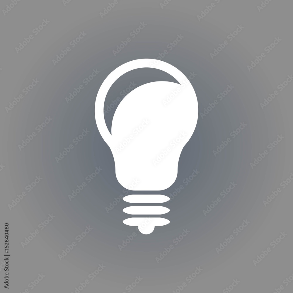 bulb icon stock vector illustration flat design bulb icon stock vector illustration flat design