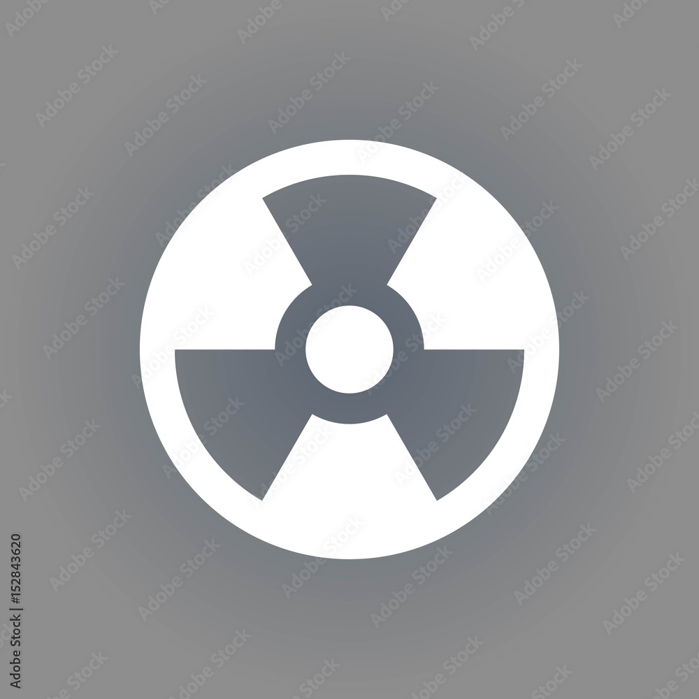 radioactive icon stock vector illustration flat design radioactive icon stock vector illustration flat design