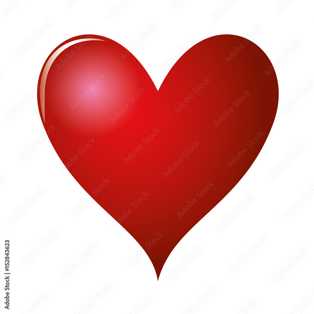 red heart icon over white background. vector illustration red heart icon over white background. vector illustration