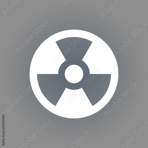 radioactive icon stock vector illustration flat design