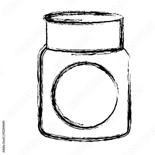 water glass container icon over white background. vector illustration