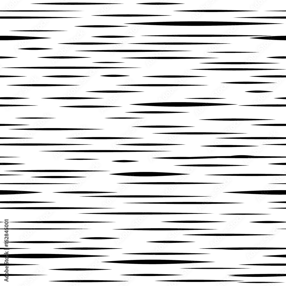 Abstract irregular stripe line seamless pattern. Black and white grunge texture.