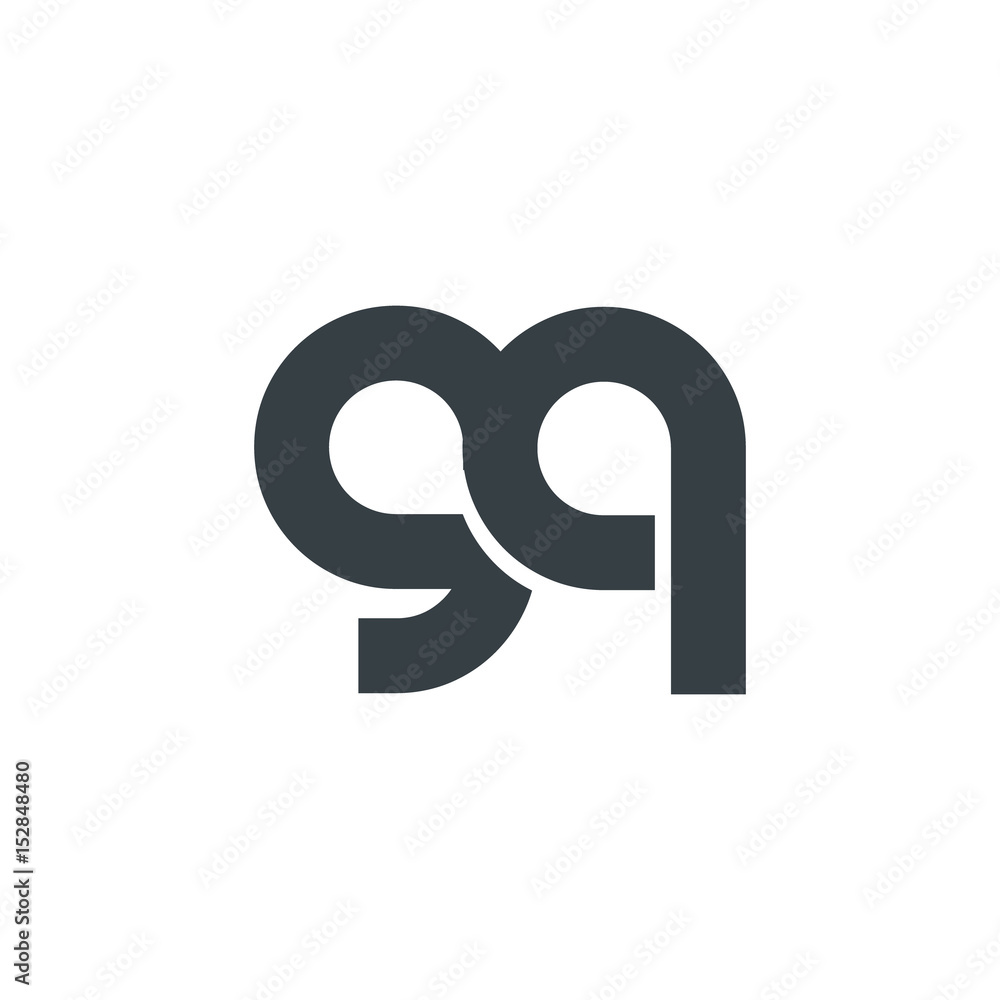 Initial Letter GQ Rounded Lowercase Logo Initial Letter GQ Rounded Lowercase Logo
