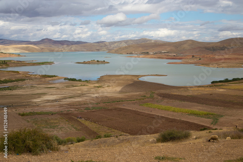 Landscape view of Sidi Chahed barrage, Morocoo © jptinoco