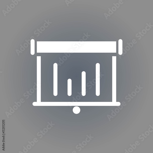 lectern with microphone icon stock vector illustration flat design