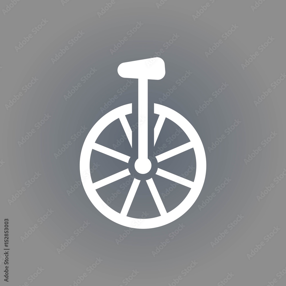 unicycle icon stock vector illustration flat design unicycle icon stock vector illustration flat design