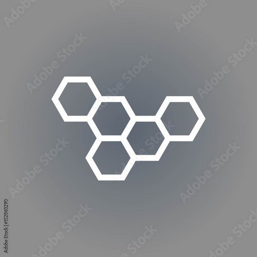 honeycomb honey icon stock vector illustration flat design