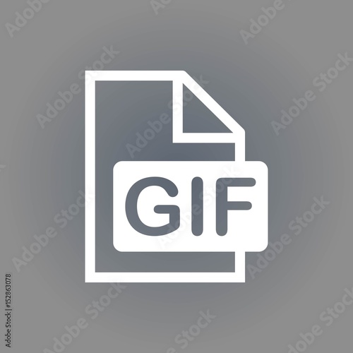 gif icon stock vector illustration flat design