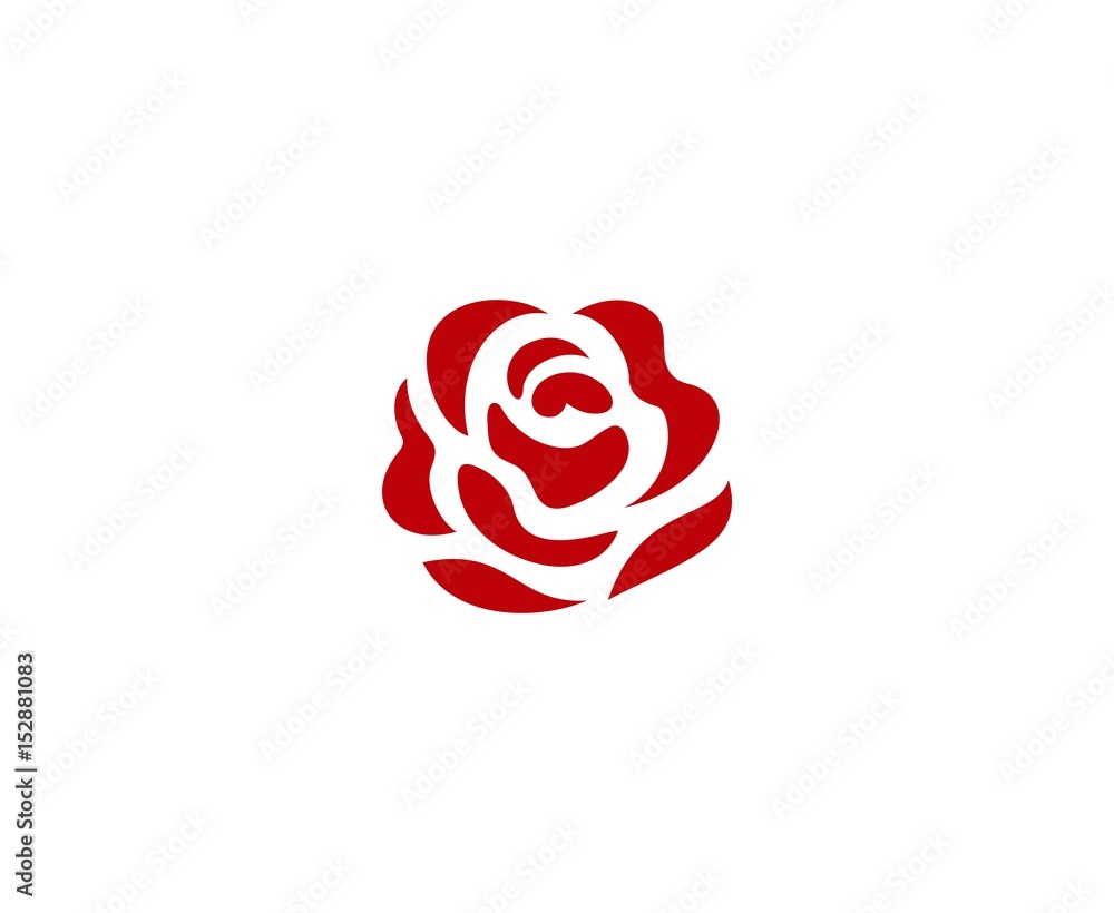 Rose logo Stock Vector | Adobe Stock