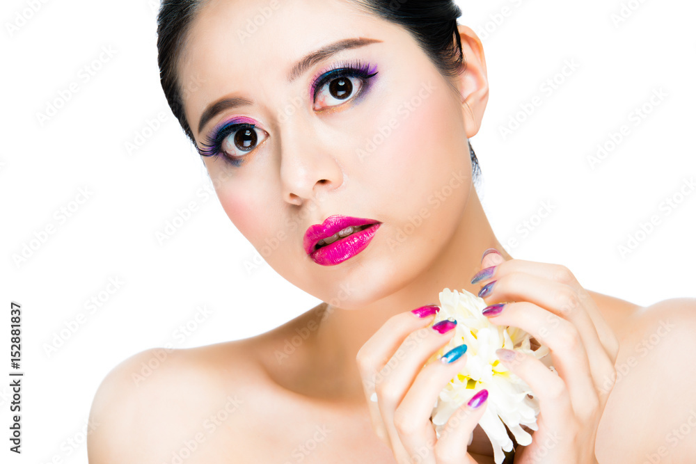 attractive girl makeup with lipstick attractive girl makeup with lipstick