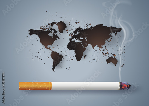 Concept of no smoking day world