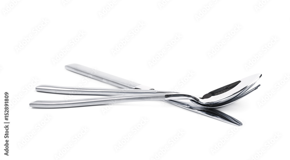 Knife, fork and spoon composition isolated Knife, fork and spoon composition isolated
