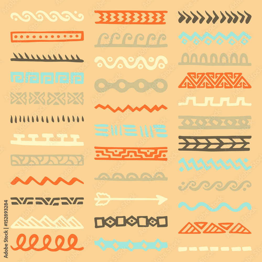 Borders Collection in Ethnic Style Borders Collection in Ethnic Style