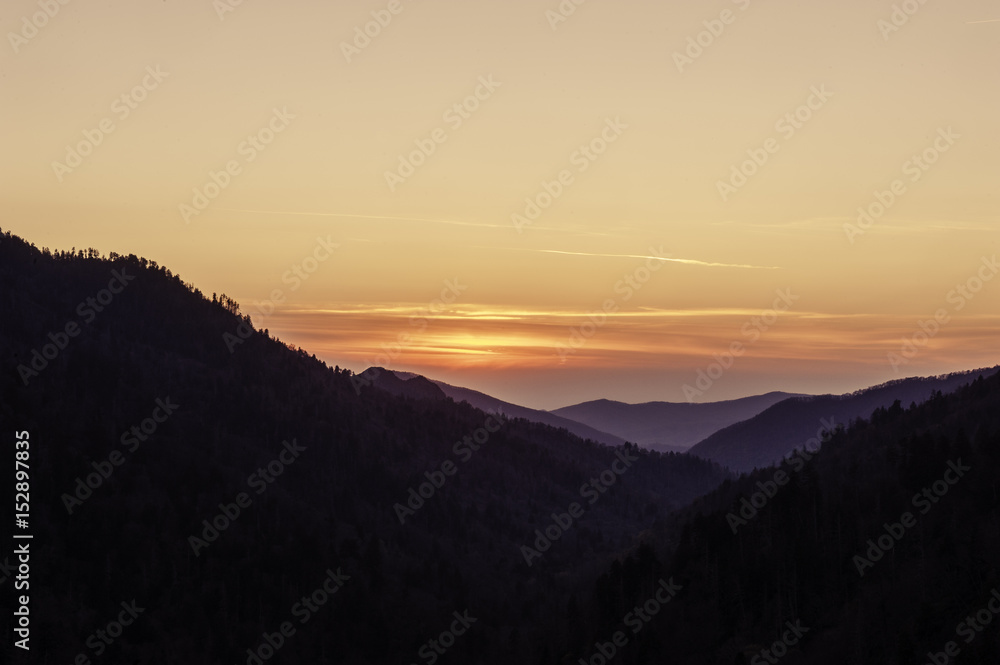 Obraz premium Smokies Sunset