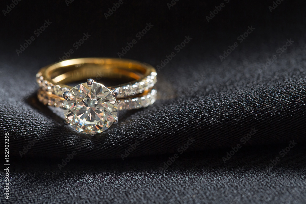 Ring with big diamond Ring with big diamond