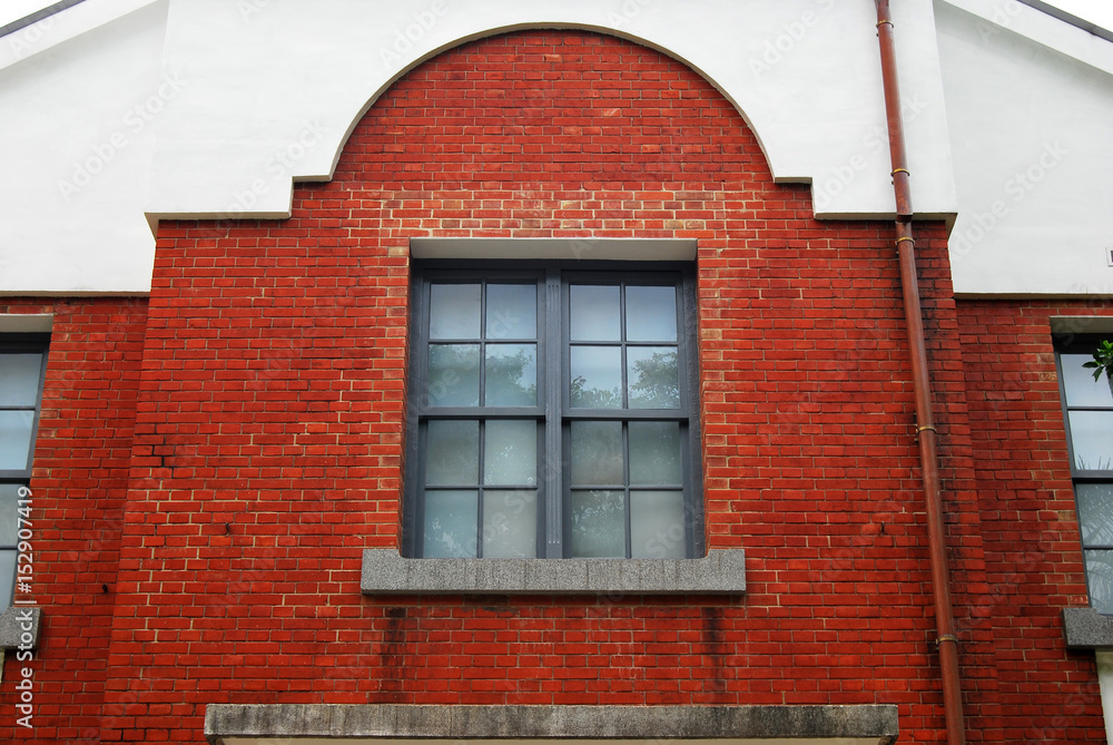 Fototapeta premium Building exterior with decoration