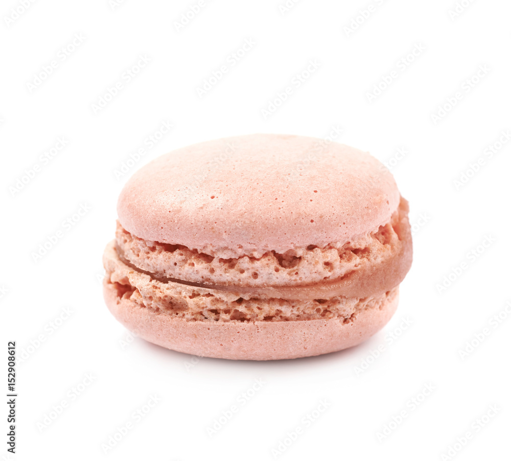 Single macaron cookie isolated Single macaron cookie isolated
