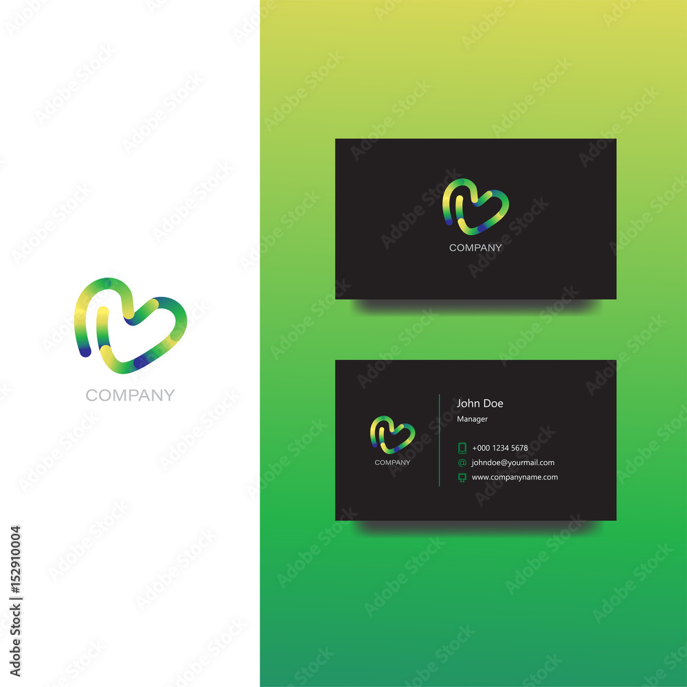 Creative agency or design company Logo and business card template