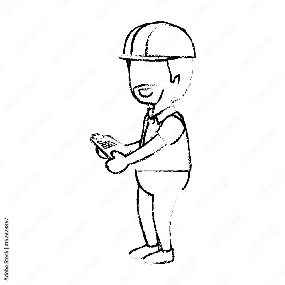 Worker man cartoon icon vector illustration graphic design Worker man cartoon icon vector illustration graphic design