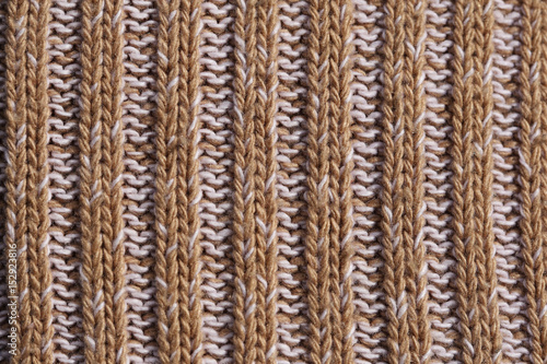 Texture of knitted fabric close-up.