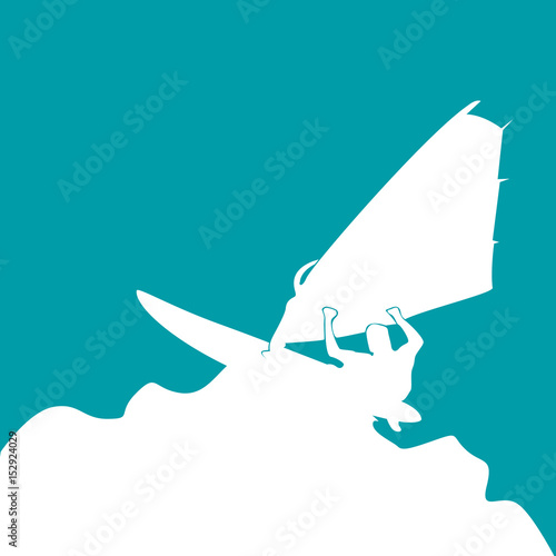 planche à voile,vecteur