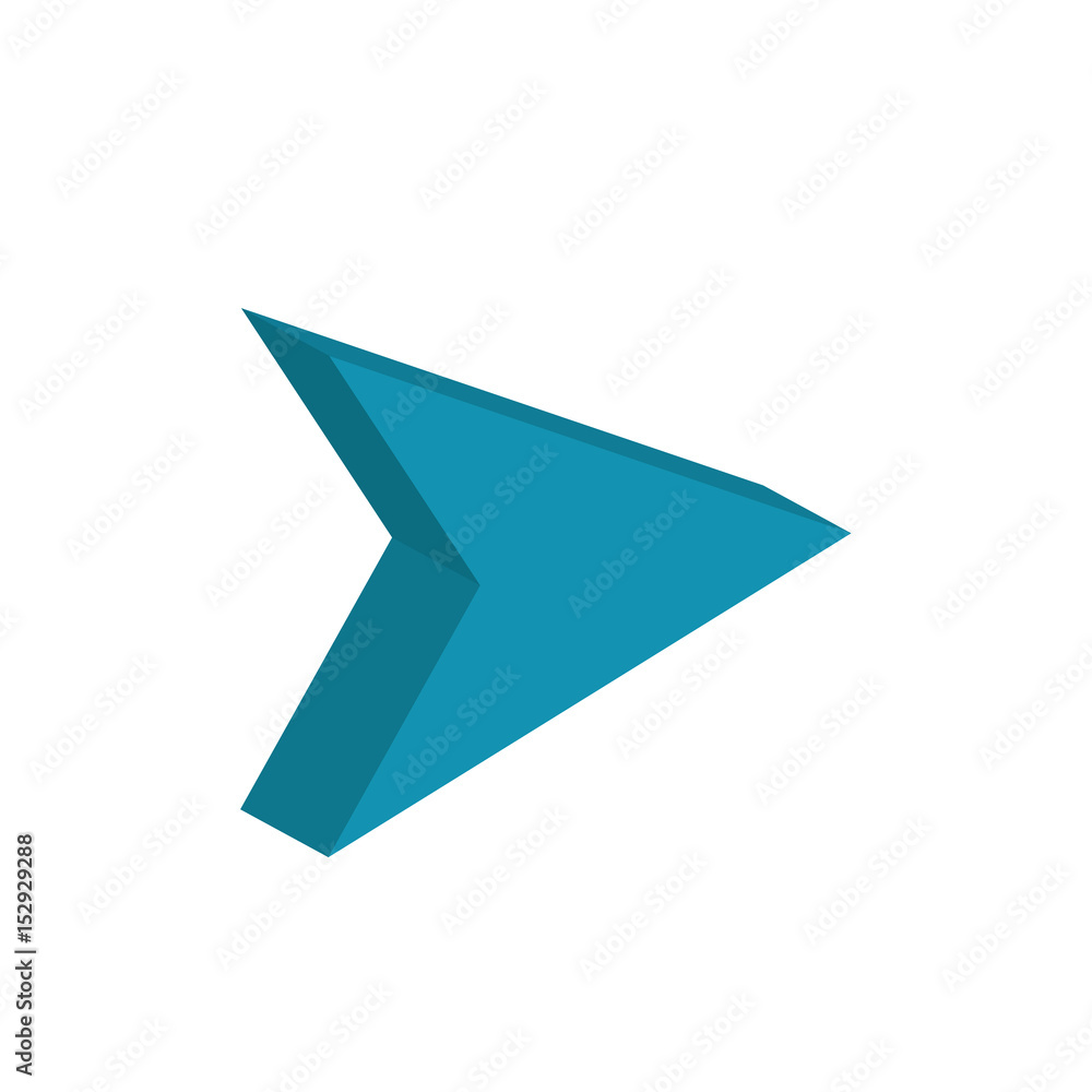 blue arrow icon over white background. vector illustration blue arrow icon over white background. vector illustration