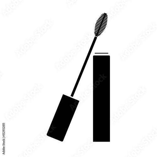 eyelash icon over white background. makeup concept. vector illustration