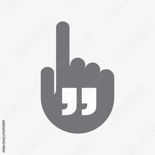 Wallpaper Mural Isolated pointing hand with  quotes Torontodigital.ca