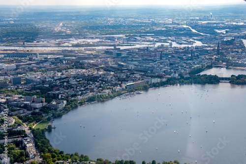 Hamburg Panorama fome above