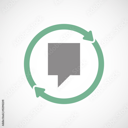 Isolated reuse icon with a tooltip