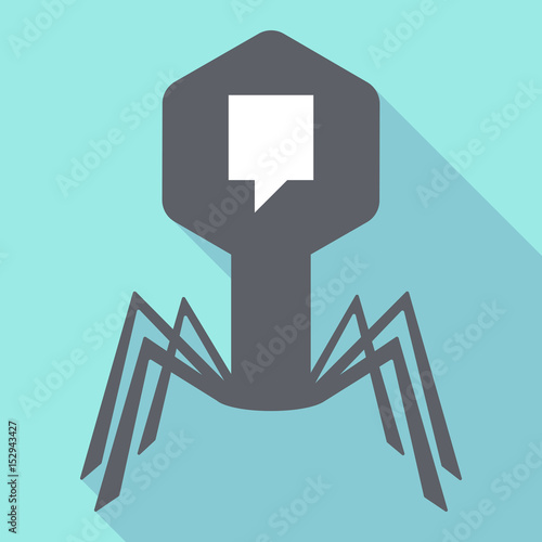 Long shadow virus with a tooltip