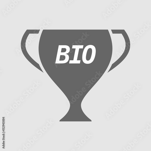 Isolated cup with  the text  BIO