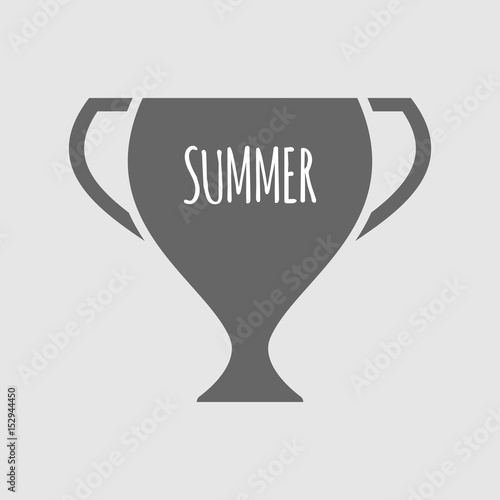 Isolated cup with    the text SUMMER