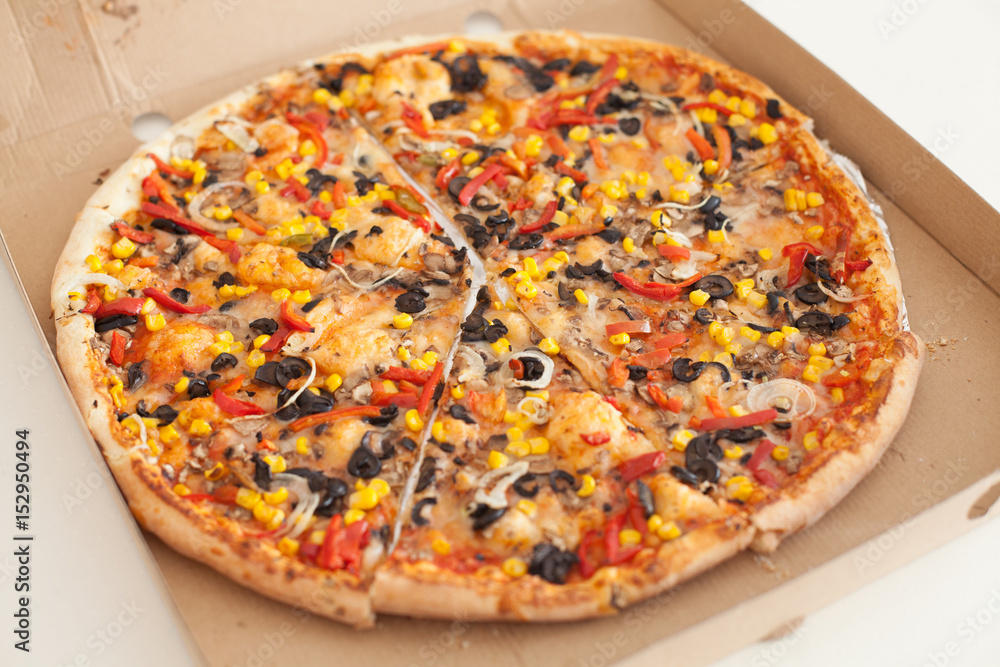 Vegetarian pizza fast food Vegetarian pizza fast food