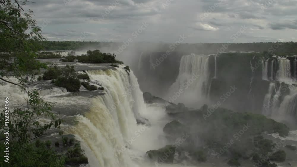 Iguazu waterfalls, viewed from Brazil, Foz do Iguacu Iguazu waterfalls, viewed from Brazil, Foz do Iguacu