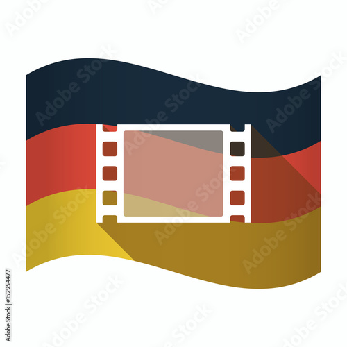 Isolated Germany flag with a film photogram