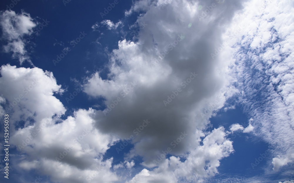 Obraz premium Blue sky with clouds