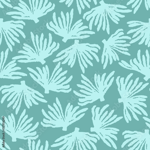 Trendy sea seamless pattern with hand texture.