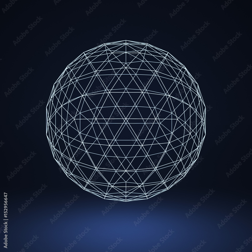 polygon globe polygon globe